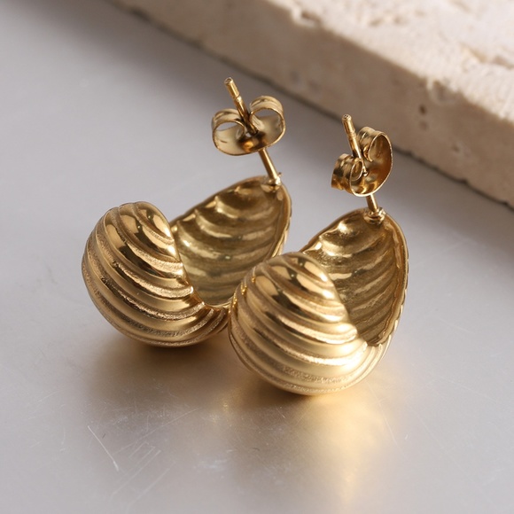 Adelle 18K Gold Plated Earrings - Picture 4 of 4